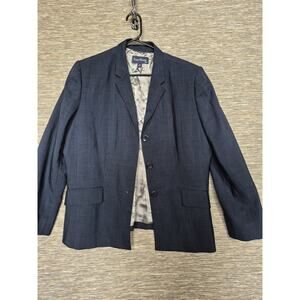 Evan Picone Suit Blazer Jacket Womens Size 16 Navy 3 Buttons Casual Career